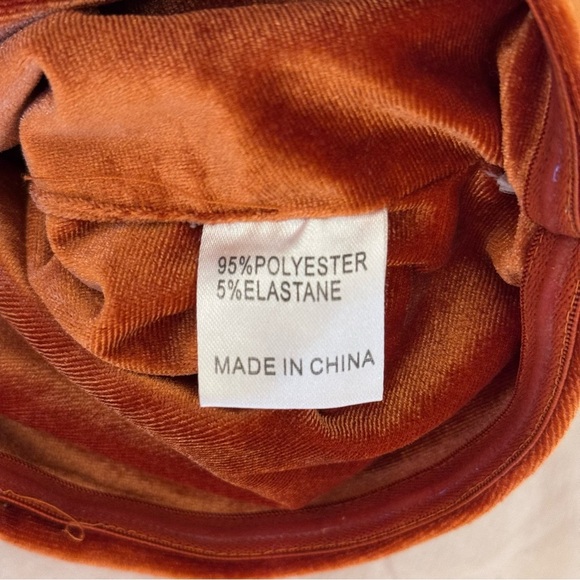 Princess Polly Velvet Orange Tube Top Women’s Size 8 - Picture 6 of 7